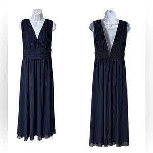 Lulus navy blue heavenly hues maxi dress